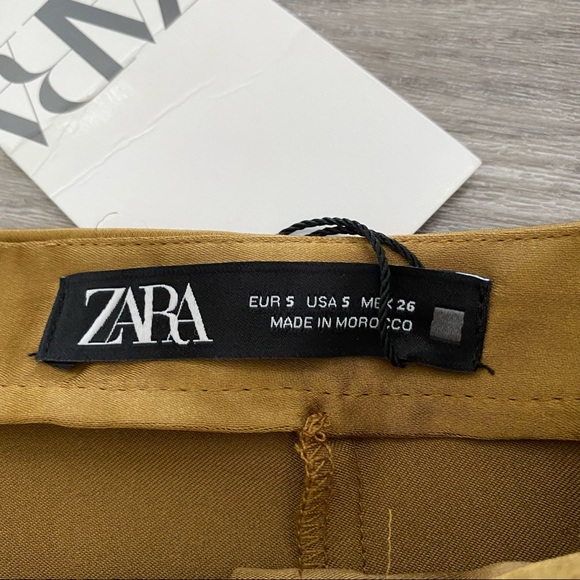 Zara Satin Effect Ruched Midi Skirt - Picture 11 of 12